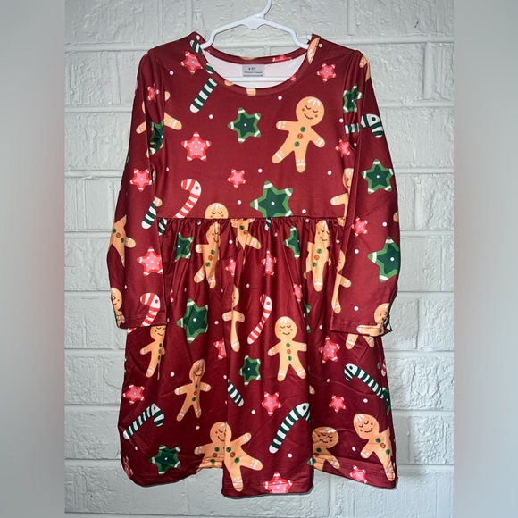 Merry Christmas 🎄 NWOT girls dress 4-5 years - Picture 2 of 7